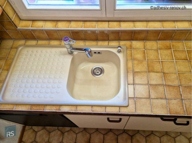 plan de travail en carrelage